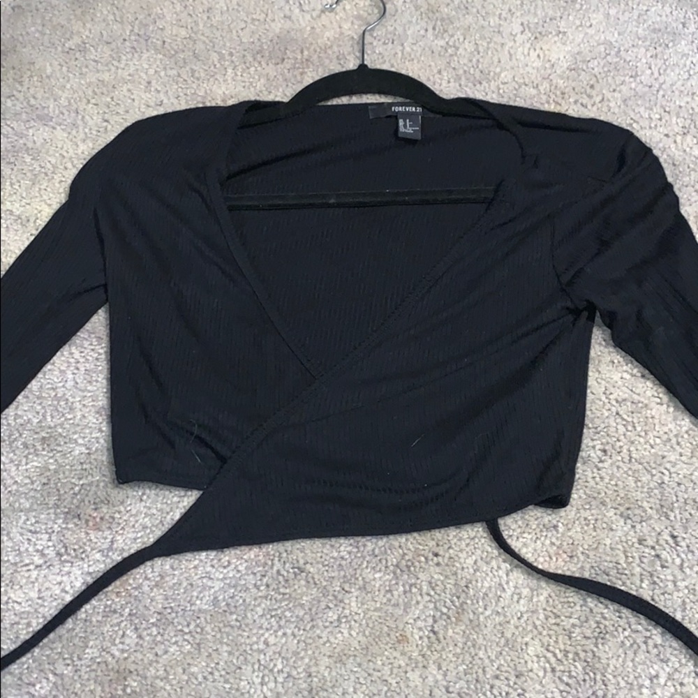 Forever 21 wrap crop top